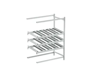 ESD-Kanban-stelling,aanbouwveld aan de zijkant,HxBxD 1860x1385x805mm - 2