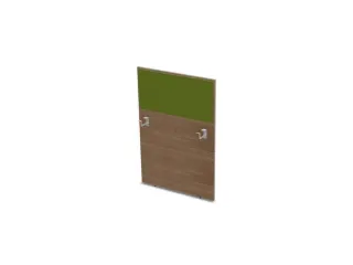 baliepaneel,v. bureau,aanbouw rechts,B 800mm,NT-cherry,BN7048-groen - 1