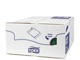 Tork 478847 Premium Linstyle Dinnerservet Donkergroen 600 Stuks - 4