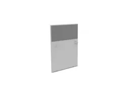 baliepaneel,v. bureau,aanbouw links,B 800mm,MP-lichtgrijs,BN8078-grijs
