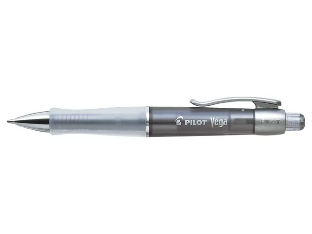 Balpen Pilot Vega Transparant Zwart 1.0mm Medium Punt