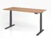 Bureau assis-debout électrique 640-1290x1800x800mm noyer/graphite