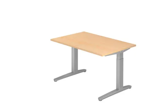 In hoogte verstelbaar bureau,HxBxD 680-850x1200x800mm,blad esdoorn