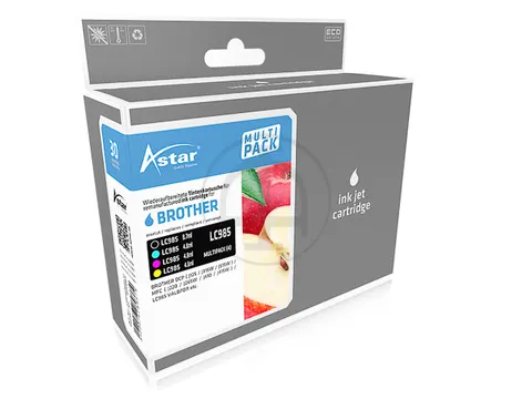 Astar Brother LC985VALBPDR DCPJ/MFCJ Inkt CMYK Rebuilt set van 4