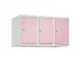 opzetkast,v. locker,3vak.,vak B 300mm,HxBxD 500x900x500mm,cilinderslot