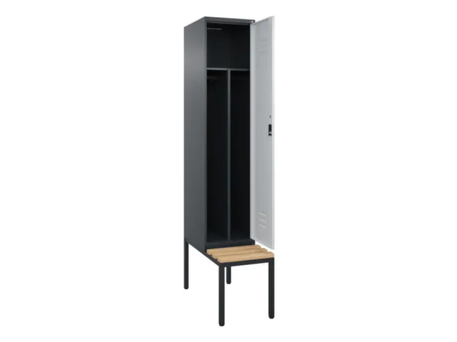 locker voor scheiding van kleding,HxBxD 2120x400x815mm,1vak