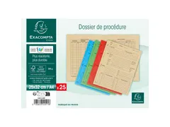 25 Proceduremappen in glanskarton 265g/m2 - 25x32cm - Ivoor-Gea