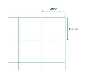 Etiketten Zelfklevend Wit 12 op A4 70x67.7mm 1000 Vel - 2
