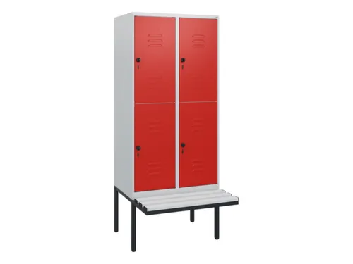Dubbeldekse dekenkist,HxBxD 1950x800x815mm,2x2vak.,vak B 400mm