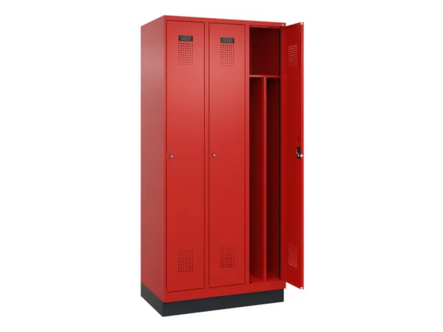 locker voor scheiding van kleding,HxBxD 1950x900x500mm,3vak