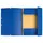 Elastomap 3 kleppen glanskarton 355gm² A4-Blauw