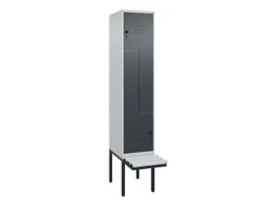 Z-garderobekast,HxBxD 2120x400x815mm,2vak,vak B 400mm,draaigrendel