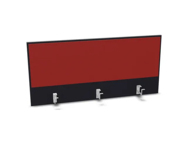 opzetpaneel,v. bureau,aanbouw achter,B 1200mm,CC-zwart,BN4011-rood
