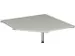 angle de liaison,90 °,HxlxP 680-800x1230x1230mm,panneau gris clair