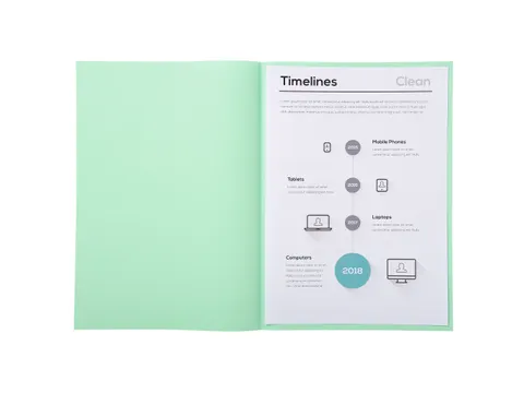 100 inlegmappen SUPER 60 22x31cm Lichtgroen