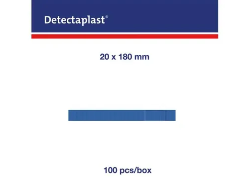 Detectaplast 8348 Textielpleister Elastisch Blauw 180x20mm 100 Stuks