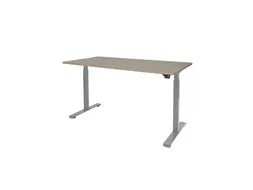 Dextro Basic Zit-sta Bureau Elektrisch 180x90 Robson Eiken 25mm Alu