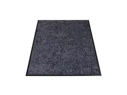 Schoonloopmat Binnen 60x90 Cm Wasbaar Grijs
