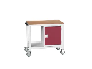 werkbank,verrijdbaar,HxBxD 930x1000x600mm,multiplexblad - 1