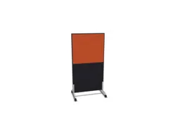 scheidingswand,HxB 1545x800mm,CC-zwart,BN3012-oranje