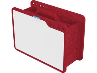 PLAYROOM Playboard Toolbox 42x28x18cm Rood - 1