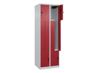 Z-garderobekast,HxBxD 1850x600x500mm,vak B 150/300mm,draaigrendel - 2