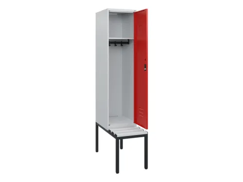 locker met bank,HxBxD 1950x400x815mm,1vak,vak B 400mm,cil.-slot