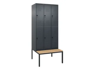 Dubbeldekse dekenkist,HxBxD 2120x900x815mm,3x2vak.,vak B 300mm - 1