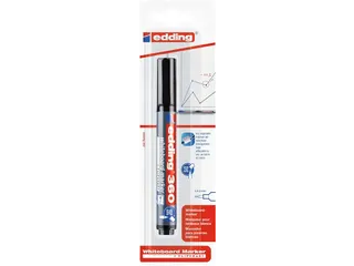 Whiteboardmarker edding 360 rond 1.5-3mm zwart blister - 1