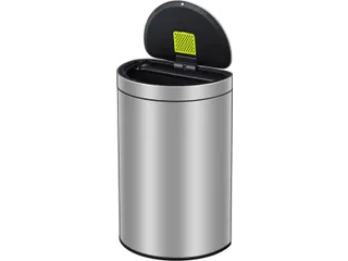 Mirage Semi-round Prullenbak Sensor Bin 47 Liter Mat Rvs - 5