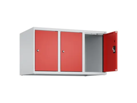 opzetkast,v. locker,3vak.,vak B 300mm,HxBxD 500x900x500mm,cilinderslot