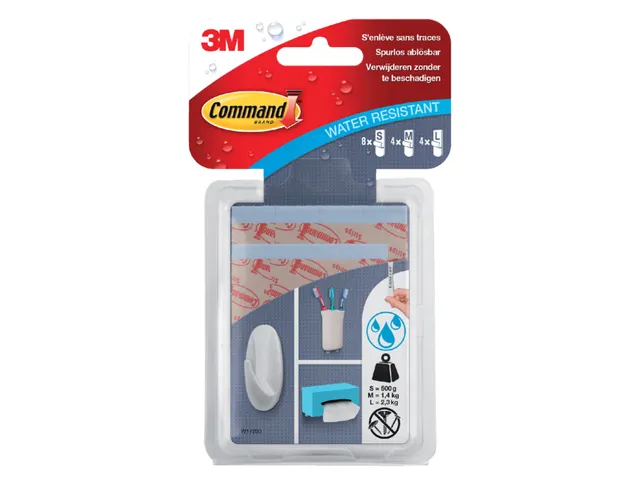 Bevestigingsstrip Command 3m W 17200 C Waterbestendig
