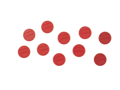 Magneet Nobo 13mm rood 10 stuks