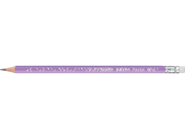 crayon Black'Peps Pastel, avec gomme, blister de 3 pièces