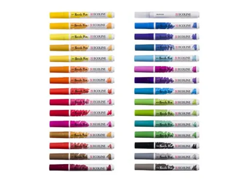 Ecoline Brush pen etui van 30 stuks set Primaire