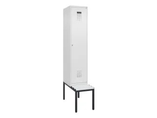 locker met bank,HxBxD 2120x400x815mm,1vak,vak B 400mm,cilinderslot - 2