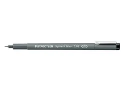 Fineliner Staedtler Pigment 308 zwart 0.05mm