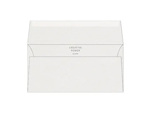 Envelop DL Ice Silver 110x220mm Curious Metallics 157µm 120 Gram