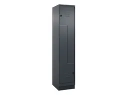 Z-garderobekast,HxBxD 1950x400x500mm,vak B 200/400mm,draaigrendel