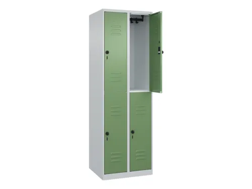 dubbeldekse locker,HxBxD 1850x600x500mm,2x2vak.,vak B 300mm