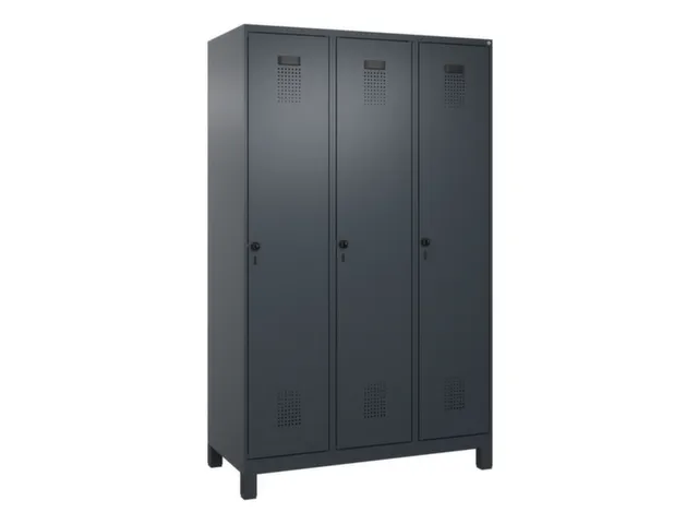 locker voor scheiding van kleding,HxBxD 1950x1200x500mm,3vak