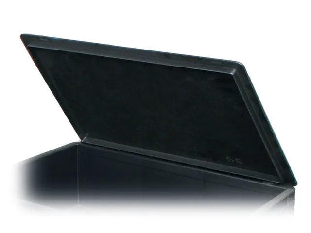 couvercle à charnière PP p. bac gerbable ESD lxP 600x400mm noir
