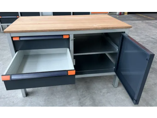 werkbank,HxBxD 870x1250x725mm,multiplexblad,draagverm. 1000kg,4voeten