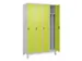 locker voor scheiding van kleding,HxBxD 1950x1200x500mm,4vak