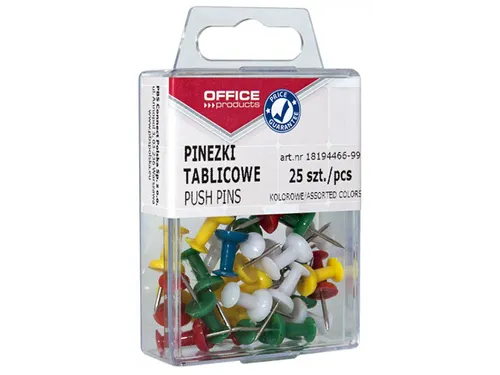 Prikbordspelden assorti blister van 25 stuks