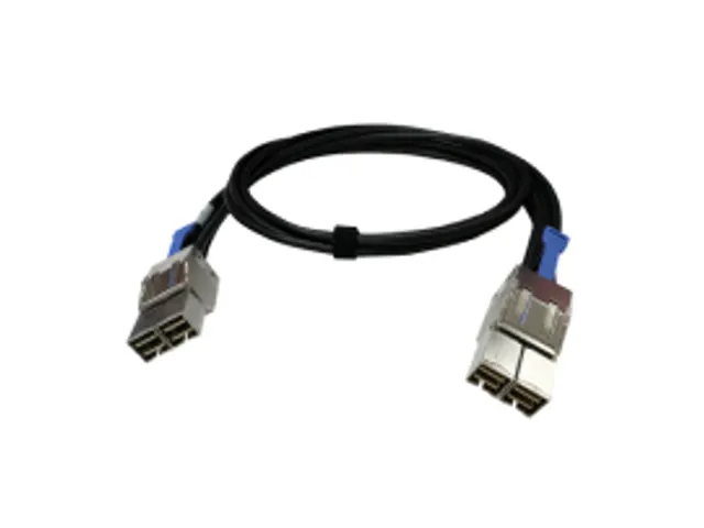 QNAP CAB-PCIE10M-8644-8X, 1 m, SFF-8644, SFF-8644, Recht, Recht, Zwart