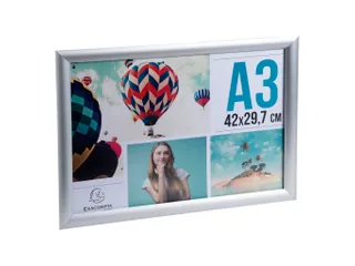 Wand poster lijst A3 aluminium/kristal - 21