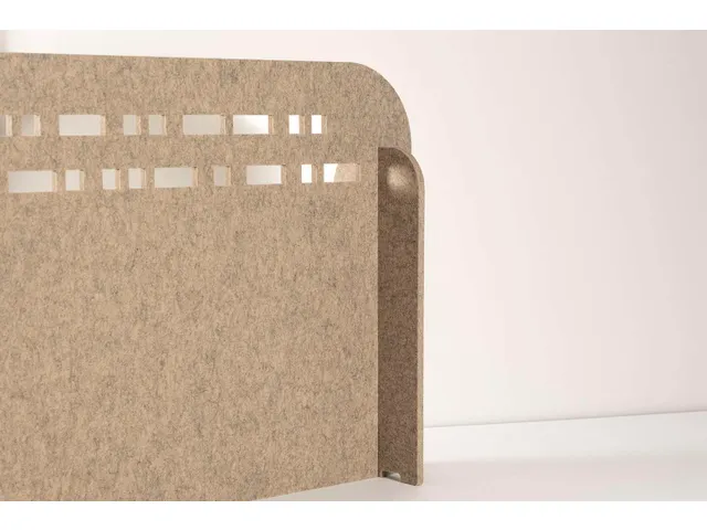 Akoestisch PET-vilt scheidingsscherm L 150x15cm beige