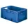 Euronorm Stapelkrat 270x600x400mm 50l Gesloten Blauw