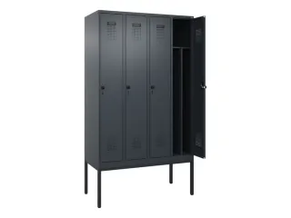 locker voor scheiding van kleding,HxBxD 2120x1200x500mm,4vak - 1